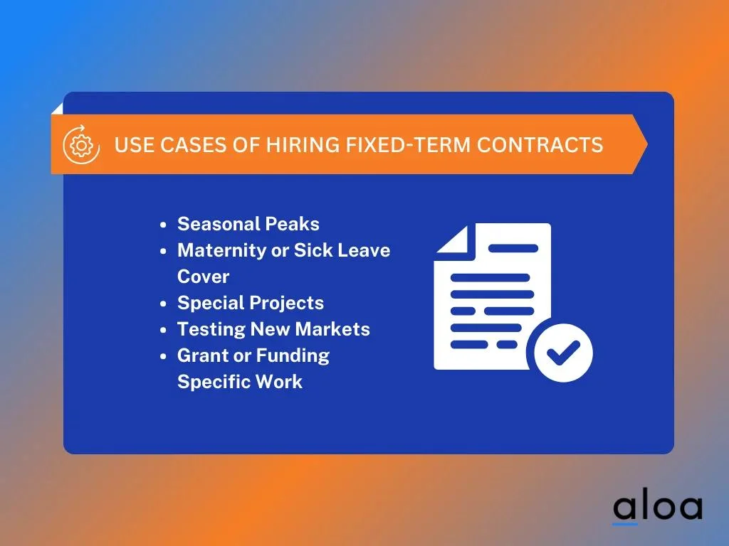 fixed term contracts use cases