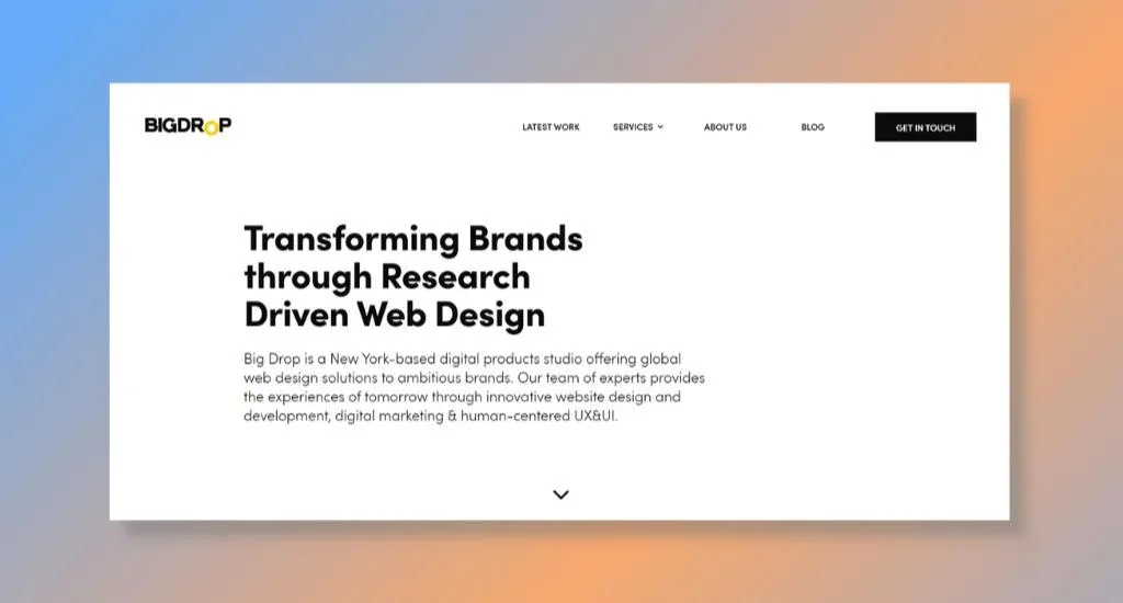 Big Drop - Top Choice for Innovative Web Solutions