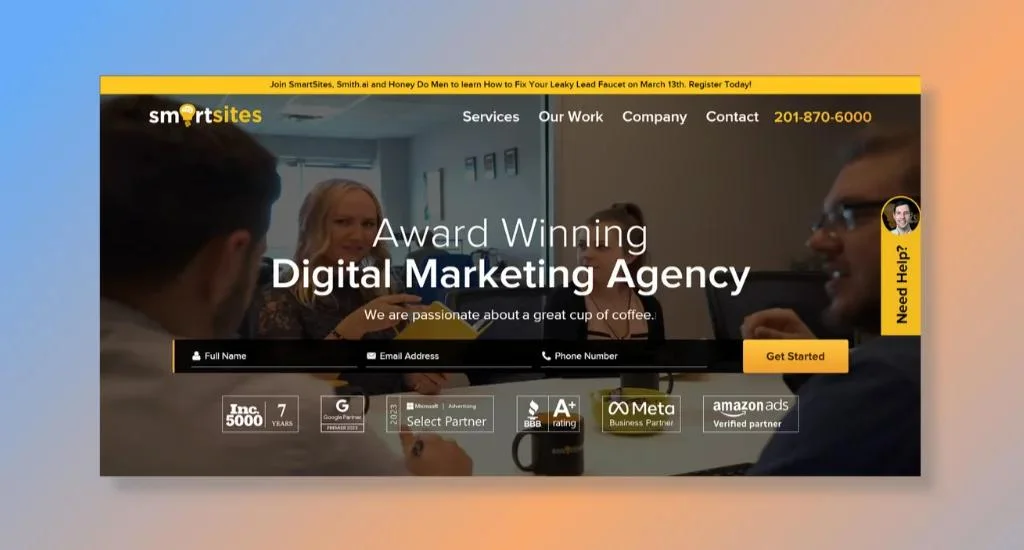 SmartSites Digital Marketing Agency - Best for Custom Website Design and Development