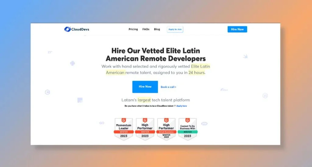 CloudDevs - Best for 24-hour Developer Matchmaking