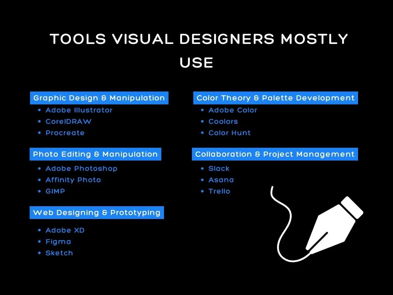 Tools Visual Designers Mostly Use