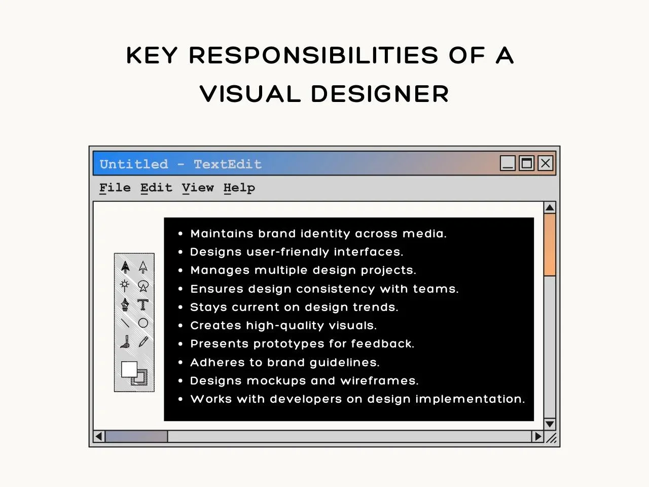 Key Responsibilities of a Visual Designer