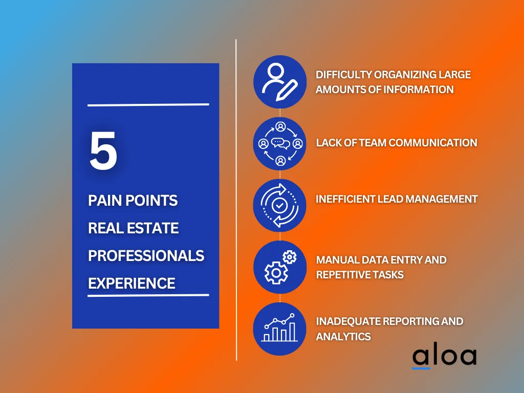 Pain points real estate  professionals experience