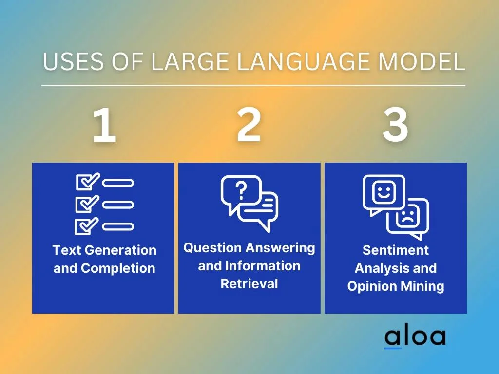 Uses of Large Language Model