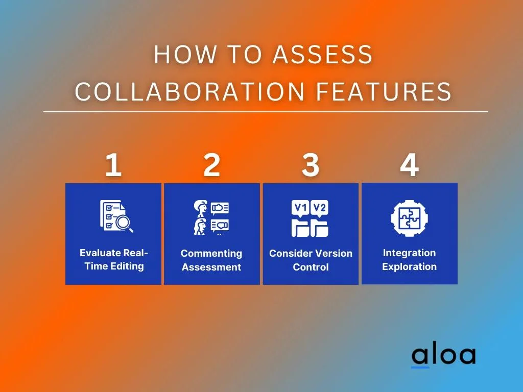 How to assess collaboration features